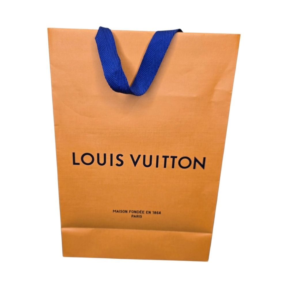 Authentic Louis Vuitton Luxury Orange Blue Empty Box 10.75"x 7.25"x3.125"  & Bag - Picture 10 of 15